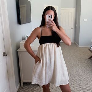 The Isla Linen Mini Dress